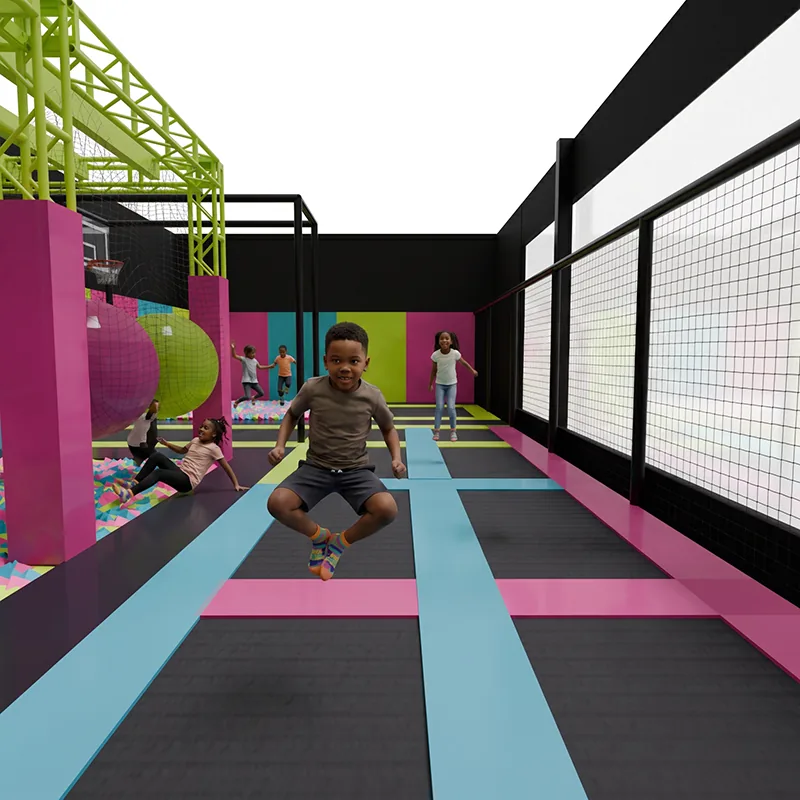 Arena de trampolins do Jump Lab